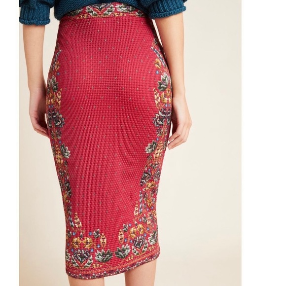 Anthropologie Farm Rio Catalina Knit Pencil Skirt - Picture 3 of 5